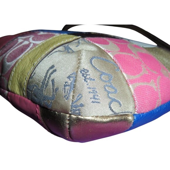 Coach Multicolor Leather & Fabric Patchwork Crossbody Bag - Picture 8 of 14